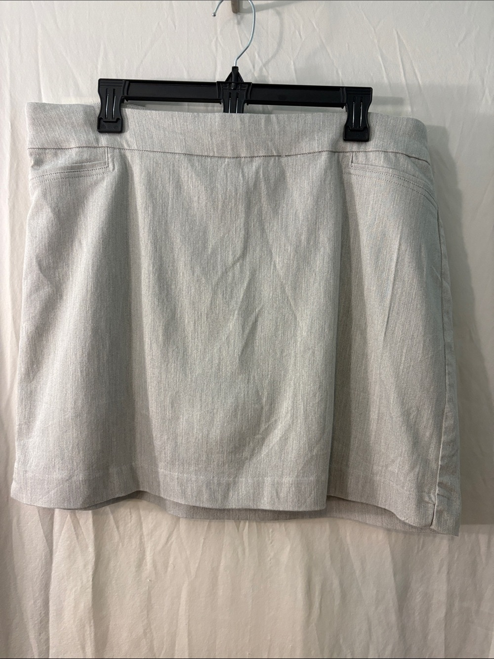 croft & barrow Light Gray Mini Skirt